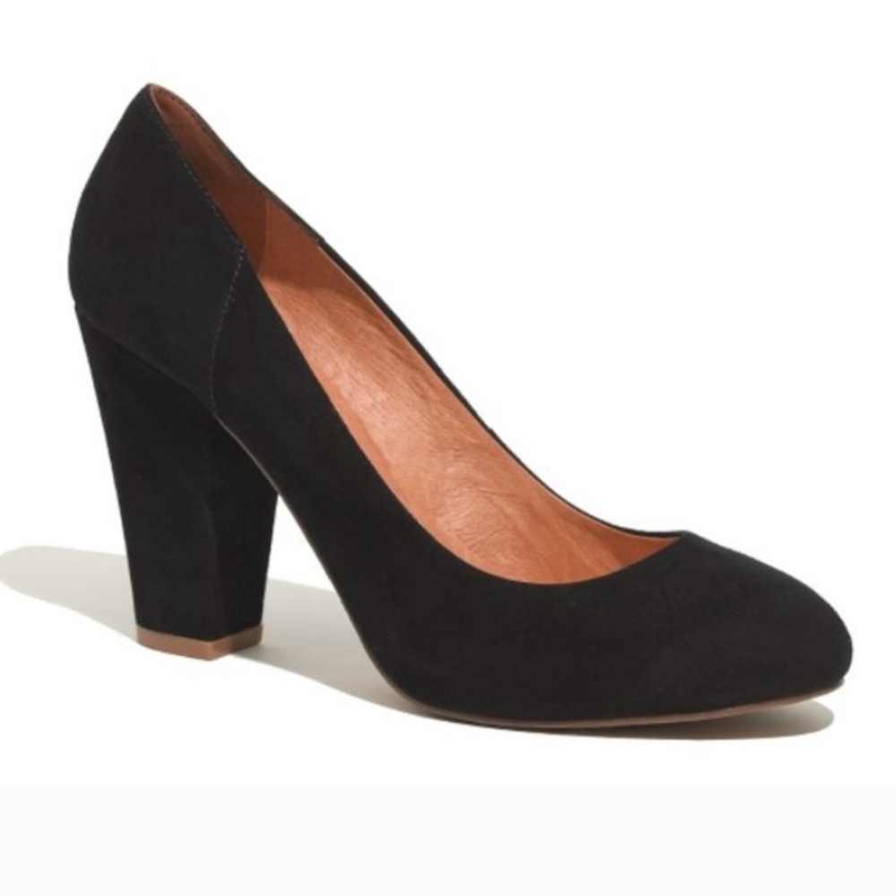 Madewell Black Suede Frankie Pumps